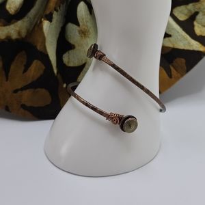 🔥Hammered Metal Copper Wire Wrapped Bangle